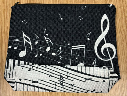 Music-Inspired Zipper Pouches