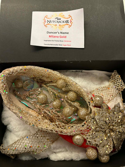 Decorated Pointe Shoe "Buy Now, Take Now"