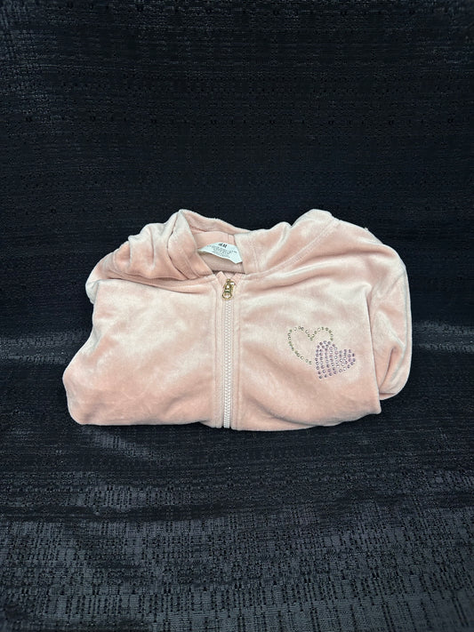 Gemmed Hearts Pink Hoodie