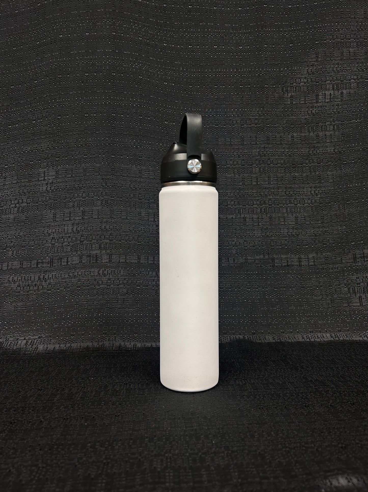 White Water Bottle with Straw