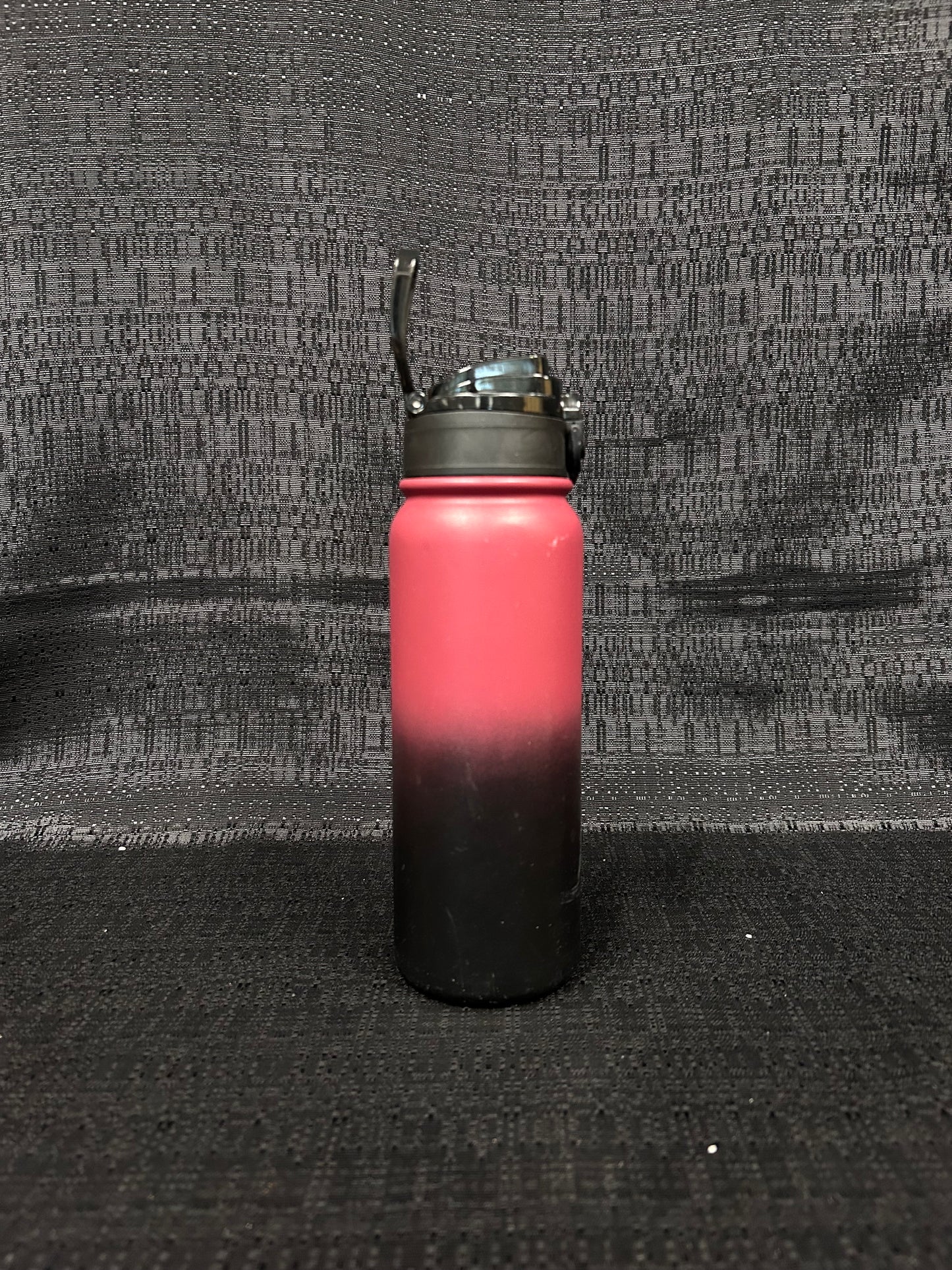 Pink and Black Water Bottle