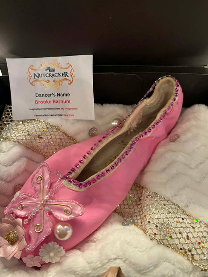 Decorated Pointe Shoe "Buy Now, Take Now"